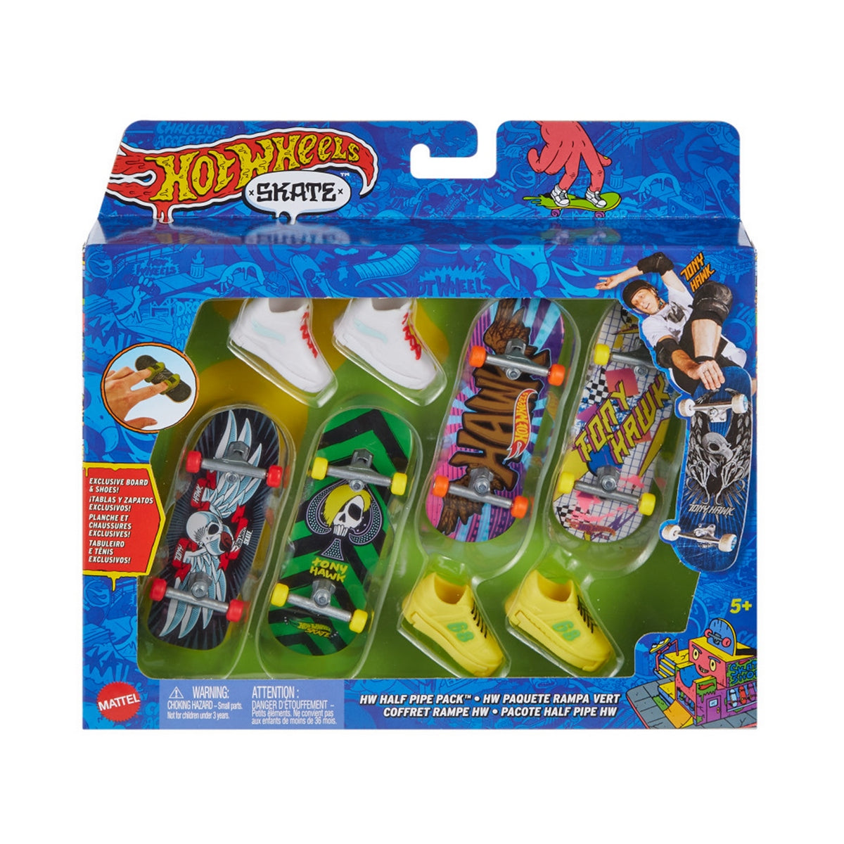 Hot Wheels Skate Multipack De Patinetas Con Tenis - Paquete Rampa Vert